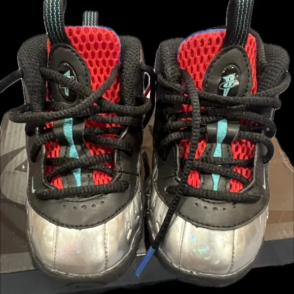 Kids Black and Silver Shoes