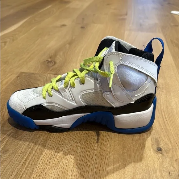 Kids' Jordan Sneakers XlV - White, Black, Blue