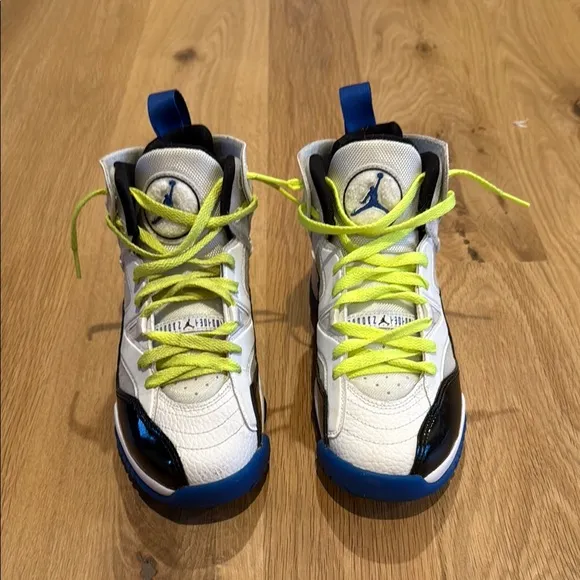 Kids' Jordan Sneakers XlV - White, Black, Blue