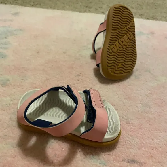 Kids Pink and Navy Sandals