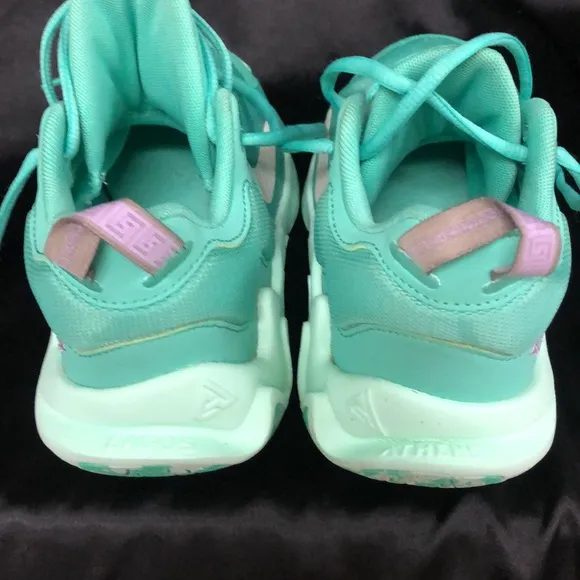 Kids Teal and Purple Athletic Shoes
