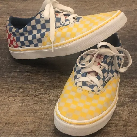 Kids' Vans Doheny Checkered Skate Shoes Size Youth 6 EUC