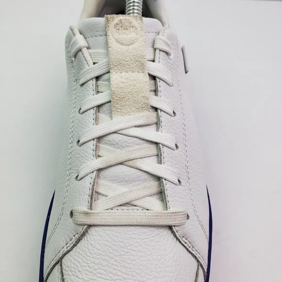 Kizik Sydney Womens Size 9 White Purple Leather Comfort Hands Free Sneaker Shoes