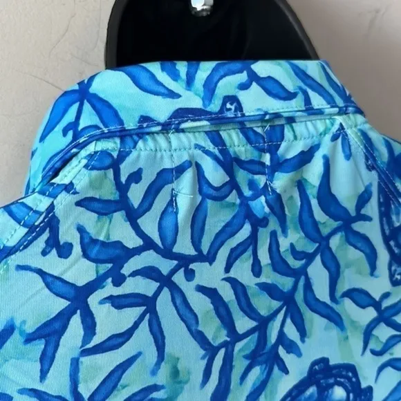 KNOT Responsible by Caroline Hill Sophi Half Zip Dress Coco Bay Turtles sz med