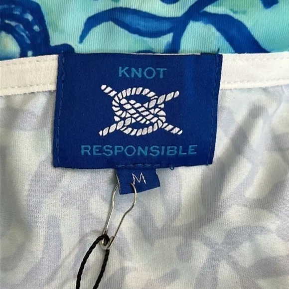 KNOT Responsible by Caroline Hill Sophi Half Zip Dress Coco Bay Turtles sz med