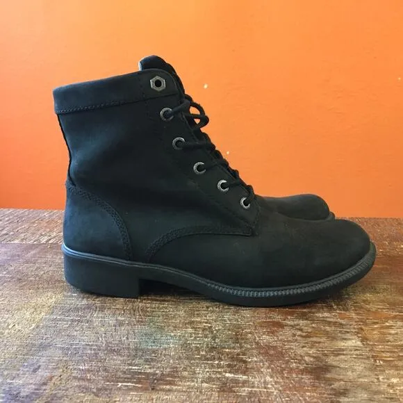 Kodiak Original All Season Waterproof Boots Womens 8 Black Leather Lace Up Ankle