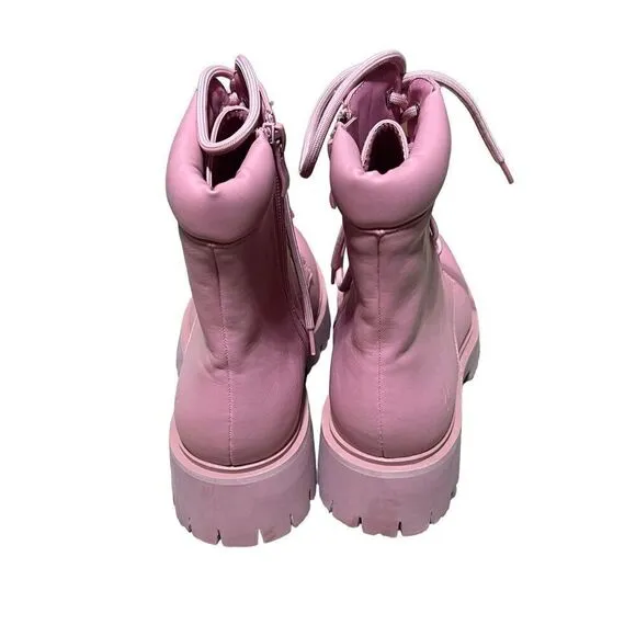 Koi Footwear Pink Redoran Padded Combat Boots