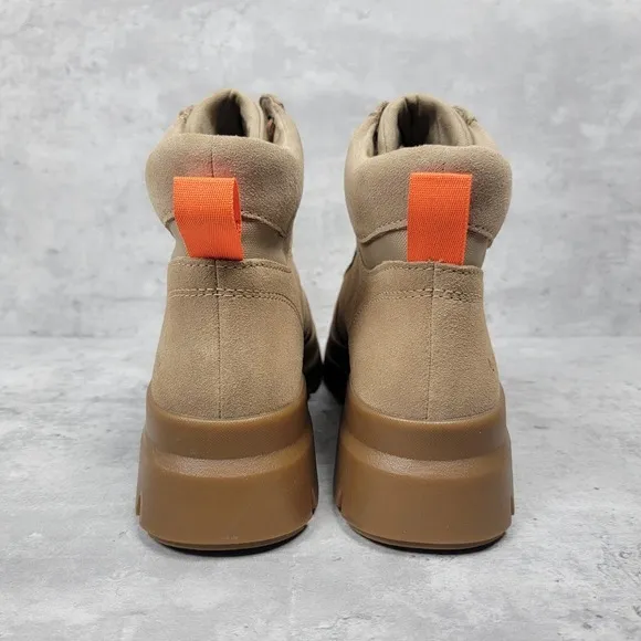 Koolaburra By Ugg Jozie Womens Boots Size 8 Tan Suede Orange Platform Excellent