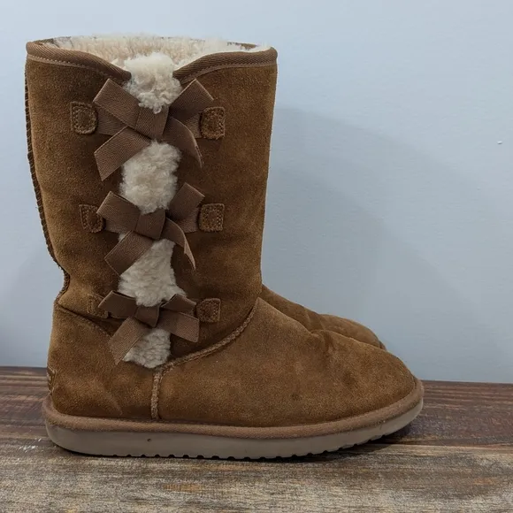 KOOLABURRA BY UGG Victoria Tall Women's 1015875 Size 8 Chestnut EU 39 UK 6