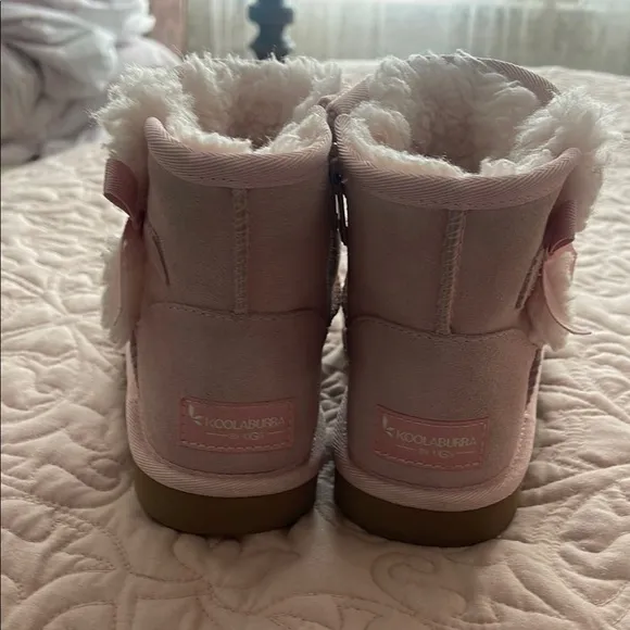 Koolaburra Pink Suede Boots with Fur