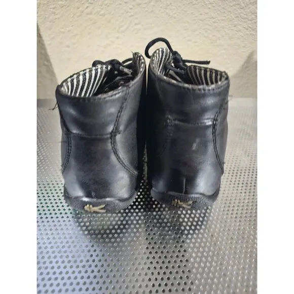 Kuru Black Leather Chukka Boots Men's Shoe Size 7.5 Lace Up