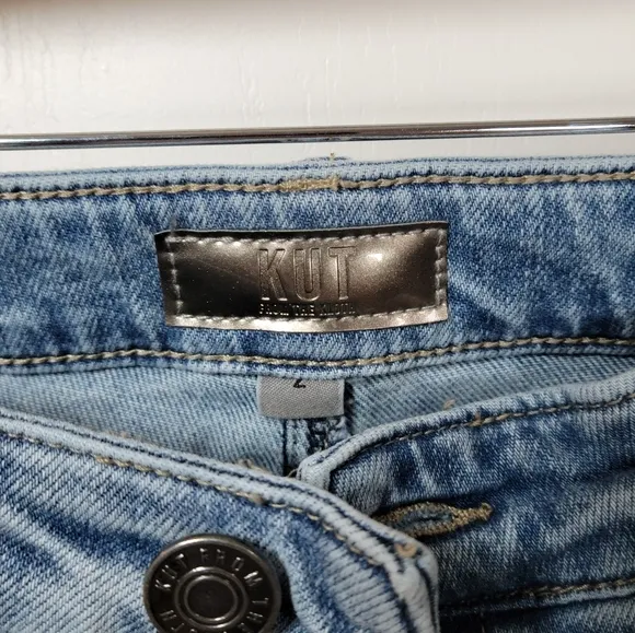 Kut From The Kloth Kelsey Fab Ab Ankle Flare Jeans Size 2