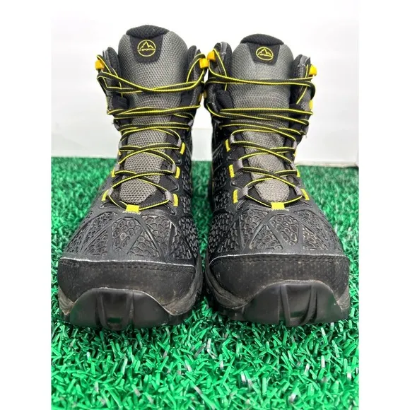 La Sportiva Ultra Raptor Mid II GTX Hiking Boots Waterproof Black Yellow sz 10.5