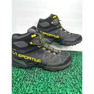 La Sportiva Ultra Raptor Mid II GTX Hiking Boots Waterproof Black Yellow sz 10.5