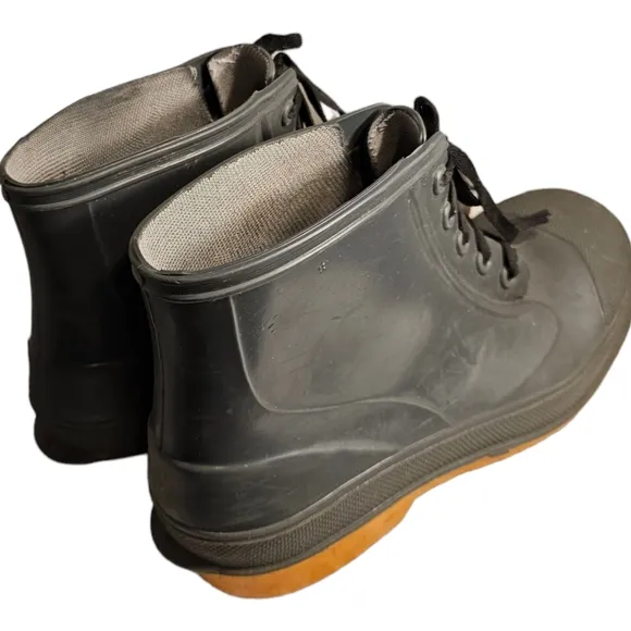 LACROSSE Ansi Z41 PT99 Safety Steel Toe Rubber Work Boots Men's Size 10 Gray