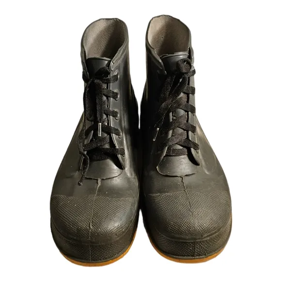 LACROSSE Ansi Z41 PT99 Safety Steel Toe Rubber Work Boots Men's Size 10 Gray