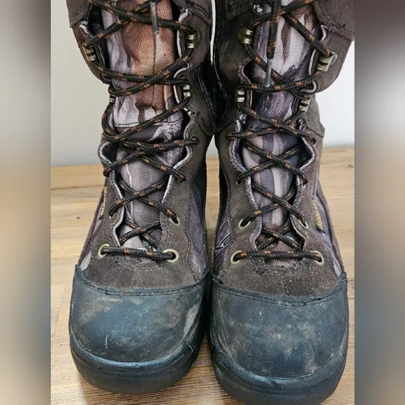 LACROSSE Camo Youth, Mens Waterproof Lace Up, Side Zip Hunting Scent Snake Boots