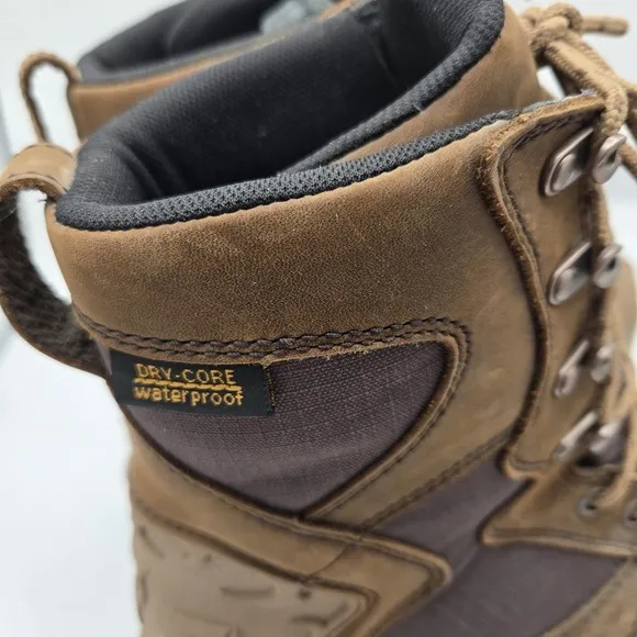 LACROSSE Size 10.5 ATLAS 8&quot; BROWN HUNT OUTDOOR BOOTS 572110 Waterproof Leather‎