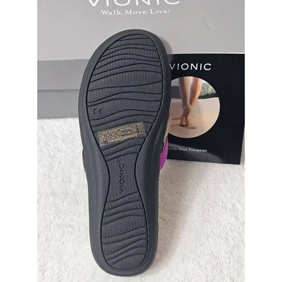 ladies colorful slide sandals Nwb
