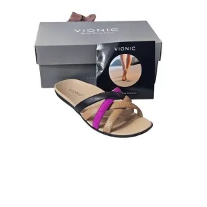 ladies colorful slide sandals Nwb
