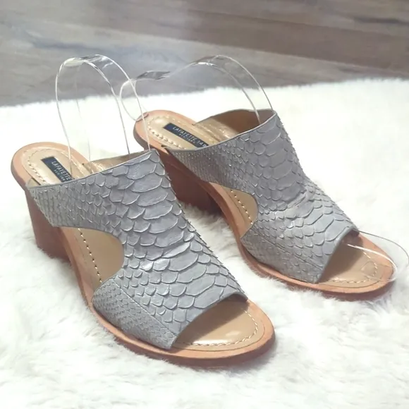LAFAYETTE 148 New York Cassidee Snake Leather Sandals