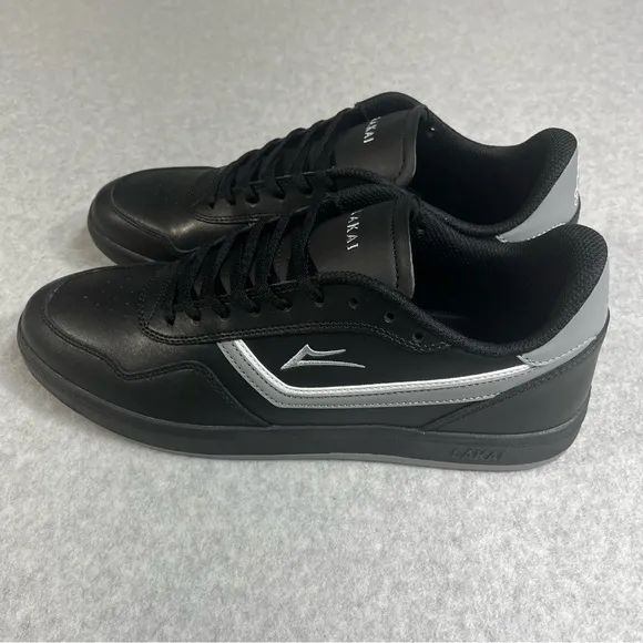 Lakai Terrace Skate Sneakers Griffin Gass Mens 11 Black Leather Inspired Shoes