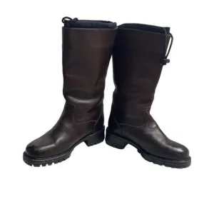 LANDS’  END Women’s Fully Lined Thick Sole Knee High Boots Brown Size 8M