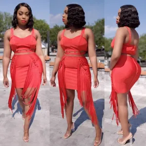 ❤LAST 1❤ CRIMSON RED BODY-CON SKIRT
