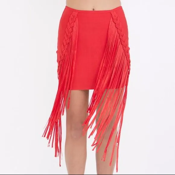 ❤LAST 1❤ CRIMSON RED BODY-CON SKIRT