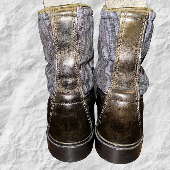 Lehigh 9D Gore-Tex Black Oil Resistant Steel Toed Leather Work Boots‎ 7&quot;  USA