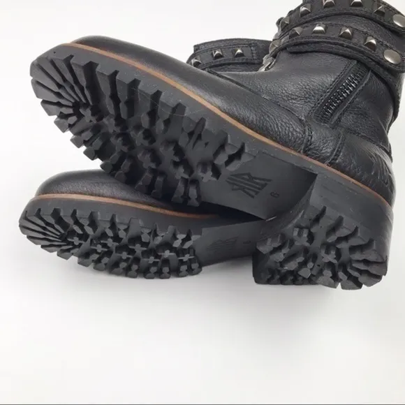 Like new KLR | Studded Leather Black Boots