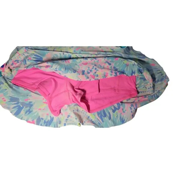 Lilly Pulitzer Luxletic Sierra Skort Multi Dive In HTF Size XL