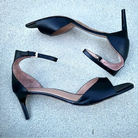 LINEA PAOLO black heels sandals leather Strappy stilettos women’s 13 Nordstrom