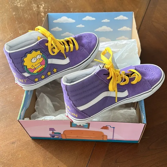 Lisa Simpson Vans Sneakers | Size 8 Women’s New In Box | Vans x The Simpsons ™️