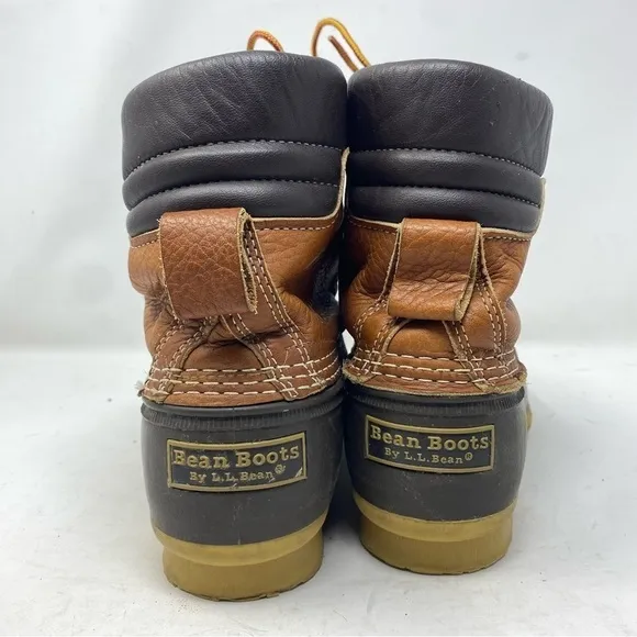 L.L. Bean Men’s 10 Brown Tumbled Leather Outdoor Boots