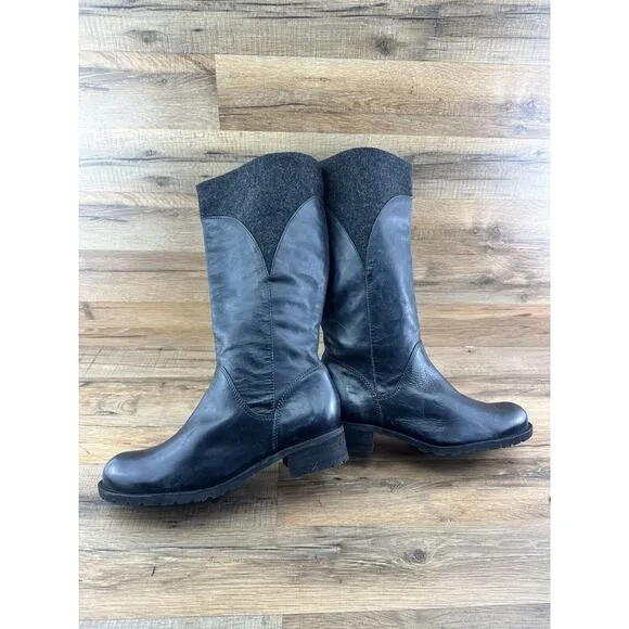 L.L. Bean Women’s Deerfield Leather/Wool Boots size 11