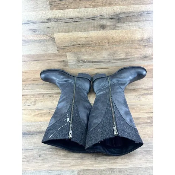 L.L. Bean Women’s Deerfield Leather/Wool Boots size 11