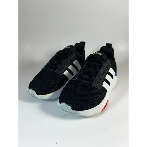 Lot Of 3 Pair Kids Adidas Shoes Duramo Racer Black Blue Kids Size 8