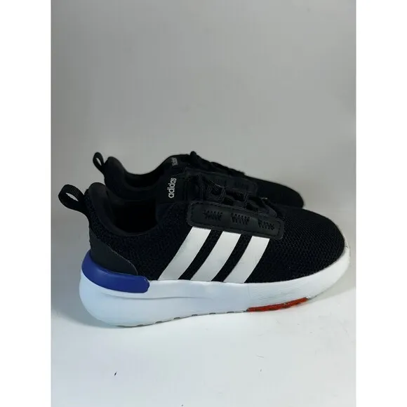 Lot Of 3 Pair Kids Adidas Shoes Duramo Racer Black Blue Kids Size 8