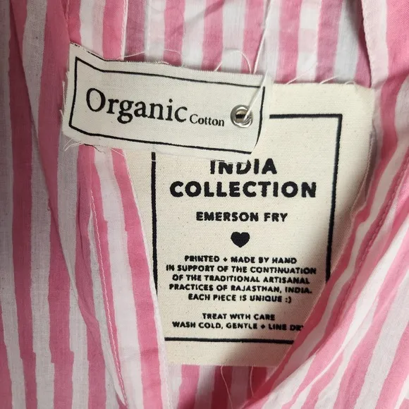 Love Tomas By Emerson Fry Caftan Womens OS Pink Stripe Tuckernuck Exclusive NWT
