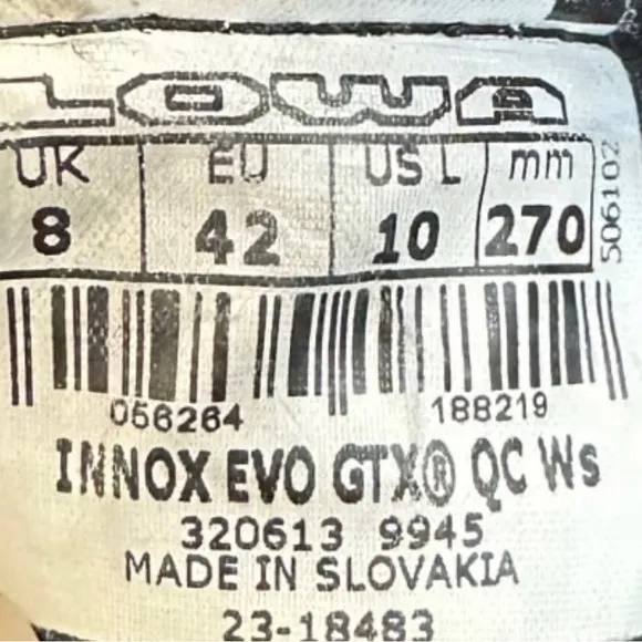 Lowa Innox Evo GTX QC Hiking Boots Womens 10