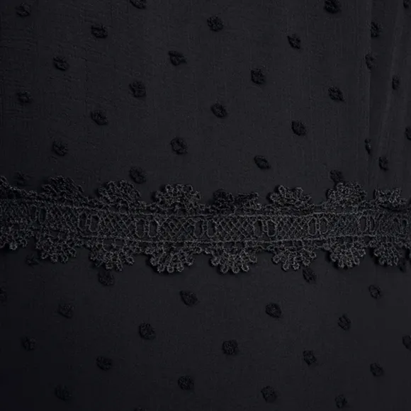 Lulu's Black Midi Dress