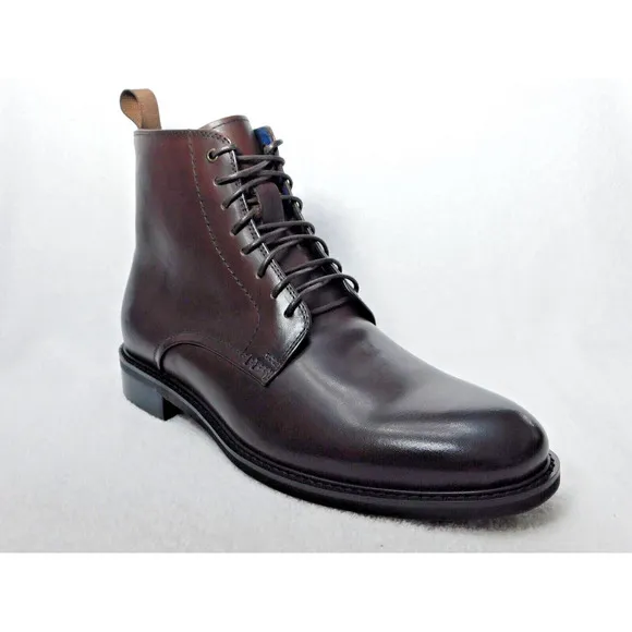 M22 Steve Madden Brown Yenith Men's Lace Up Leather Boot 9 M