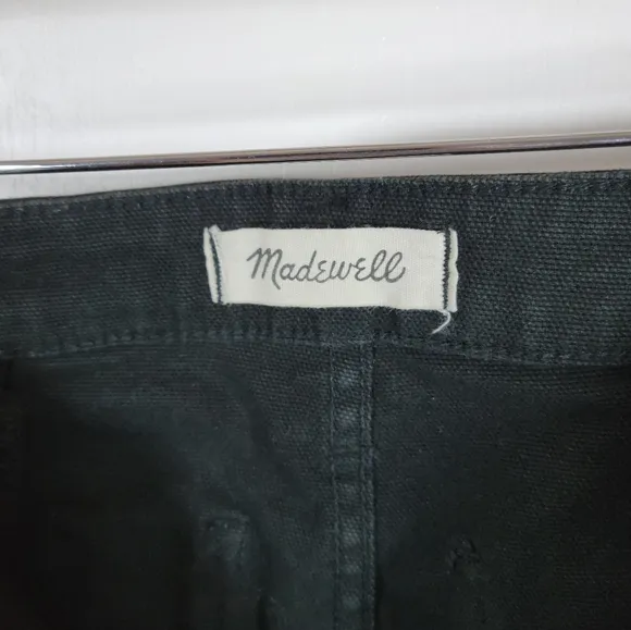 Madewell Emmett Wide Leg Crop Pants Black Size 27 Petite