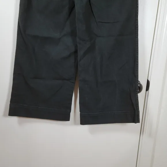 Madewell Emmett Wide Leg Crop Pants Black Size 27 Petite