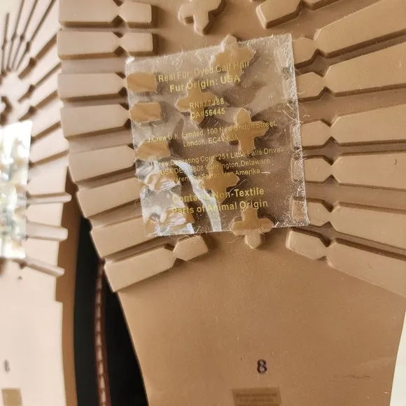 Madewell The Aubrey sandals in spotted calf hair size 8