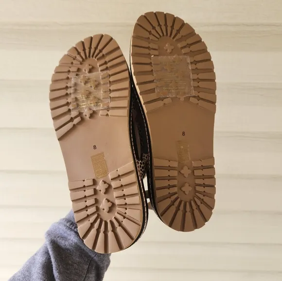 Madewell The Aubrey sandals in spotted calf hair size 8