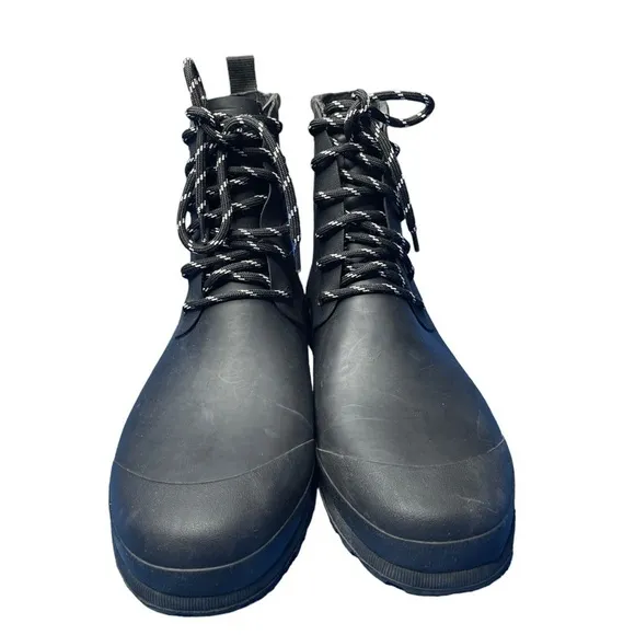 Madewell The Lace-Up Lugsole Rain Boot SIZE 10