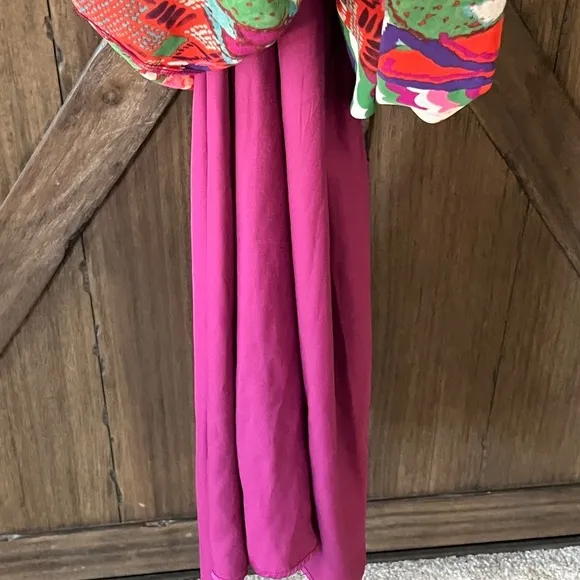 Maeve by Anthropologie Boho Tarana Aztec Printed Halter Maxi Dress Size 6 EUC
