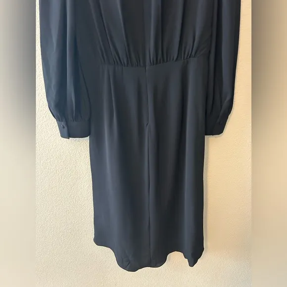 Maggy London Women's Long Sleeve Catalina Crepe Dress Holiday Size 12 Black NWOT